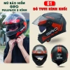 Mũ Bảo Hiểm Fullface GRO Helmet 2 Kính Chính Hãng - Mạnh Mẽ Cho Nam, Nhiều Màu, Giá 490.000₫ 9
