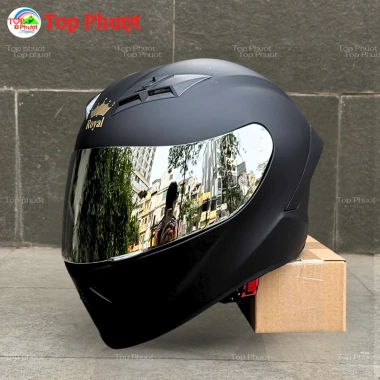 Mũ Bảo Hiểm Fullface M266 2 Kính Đen Nhám Chùm Đầu - Hãng, Tặng Khăn Trùm Đầu, Đệm Cằm, Giá 599.000 VND