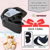 Mũ Bảo Hiểm Fullface M266-2 Kính Trắng Nón Chùm Đầu Cao Cấp - Chính Hãng, Tặng Khăn Trùm Đầu 9