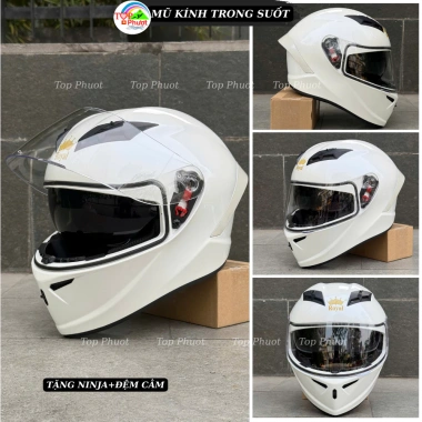 Mũ Bảo Hiểm Fullface M266 Royal 2 Kính Trắng Cao Cấp tặng Khăn Trùm Đầu và Đệm Cằm 10