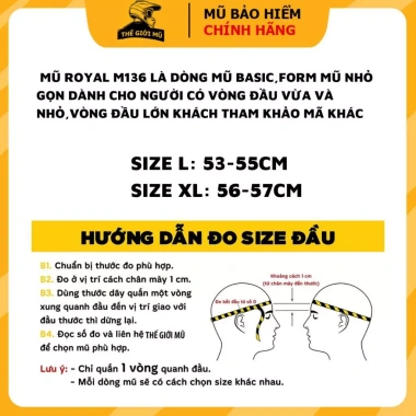 Mũ bảo hiểm Fullface Royal M136 đa màu, tặng tai mèo và đuôi gió, giá 650k phượt 6