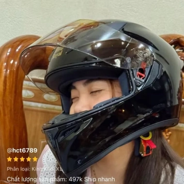 Mũ bảo hiểm fullface Royal M138B đen - Bóng cực ngầu, giảm giá chỉ 499.000 VND 3