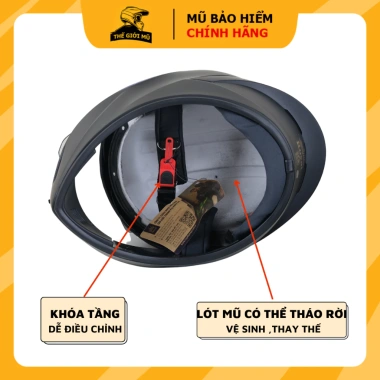 Mũ bảo hiểm fullface Royal M266 2 kính xám xi măng, lót tháo rời, vệ sinh, hàng chính hãng, bảo hành 12 tháng – giá 780.000 5