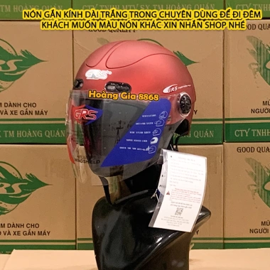 Mũ bảo hiểm Grs A102K hơn 30 màu - Nón sơn tĩnh điện Acer 102K 1/2 đầu, chính hãng, giảm giá 269.951 VND