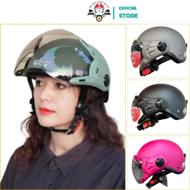 Mũ Bảo Hiểm GRS A33K - Nón 1/2 Có Kính Chắn Gió, Hàng Cao Cấp, Giá 245.000 VND