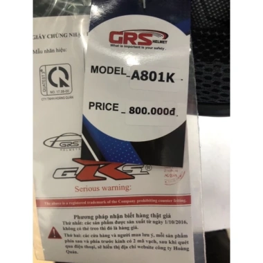 Mũ bảo hiểm GRS A801k trùm đầu nhiều màu - Hàng chính hãng, giảm giá 599k 7