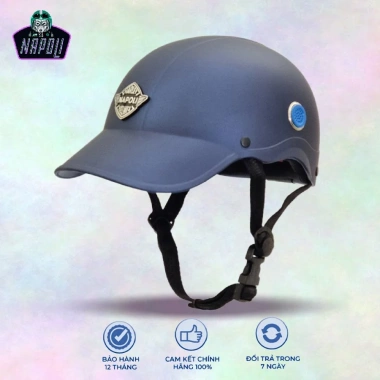 Mũ bảo hiểm lưỡi trai cao cấp Napoli nam nữ, thông gió freesize, giá 169.000₫