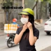 Mũ bảo hiểm Lưỡi trai đai da xanh mint - Nón thời trang nửa đầu khoét sau, buộc tóc nữ, chỉ 150k 3