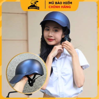 Mũ bảo hiểm lưỡi trai Napoli 1/2 kết cứng, mỏ liền, sơn, nam nữ, bảo hành 12 tháng 178.999VND