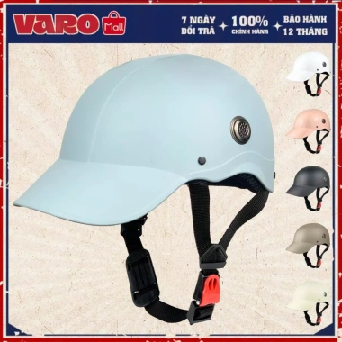 Mũ Bảo Hiểm Lưỡi Trai Varo 1/2 Kết Cứng, Mỏ Liền, Nón Kết Nam Nữ 158.000 BH 12Th