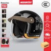 Mũ bảo hiểm MASONTEX 4/3 nửa đầu vỏ ABS kính gập tiện lợi phong cách biker nam nữ cho xe máy xe điện - 439k