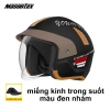 Mũ Bảo Hiểm Masontex 706 Retro Nửa Đầu Kính Gập Size 52‑64cm An Toàn Thoải Mái Khi Đi Phượt 10