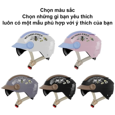 Mũ bảo hiểm Masontex Bumblebee thời trang, thông gió, an toàn cho cặp đôi đi phượt 289k 2 Mũ bảo hiểm Masontex Bumblebee thời trang, thông gió, an toàn cho cặp đôi đi phượt 289k 2