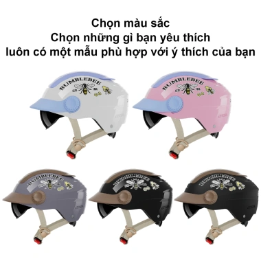 Mũ Bảo Hiểm Masontex Thời Trang Bumblebee Điều Chỉnh Thông Gió Trượt Nữ Nam - Giá 279.000đ