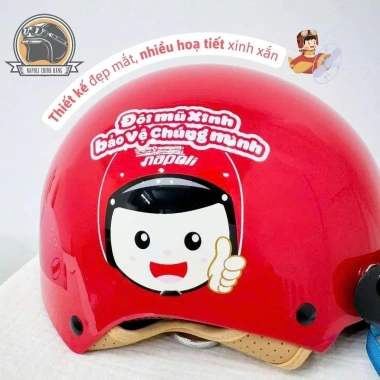 Mũ Bảo Hiểm Napoli 1/2 Trẻ Em CHÍNH HÃNG Freeship N02 Lưỡi Trai Lót Da Giá 213.900₫ 7