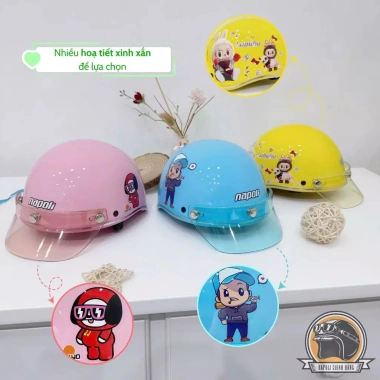 Mũ Bảo Hiểm Napoli 1/2 Trẻ Em Chính Hãng N02 Bản Dán Tem Freeship Giá Giảm 145k 6 Mũ Bảo Hiểm Napoli 1/2 Trẻ Em Chính Hãng N02 Bản Dán Tem Freeship Giá Giảm 145k 6