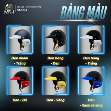 Mũ Bảo Hiểm Napoli 3/4 Chính Hãng + Sticker - Nón Napoli N039 Nhật Bản, Freeship, Giá chỉ 380.000₫ 4