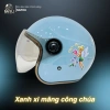 Mũ bảo hiểm Napoli 3/4 có kính trẻ em chính hãng N02 bản dán tem freeship 9