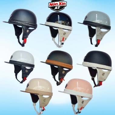 Mũ Bảo Hiểm Napoli Chính Hãng – Phong Cách Anh Quốc, Dây Đan, Giá 269.000đ