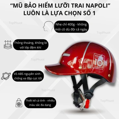 Mũ Bảo Hiểm Napoli N688 6 Múi Cao Cấp - 1/2, Nhiều Màu, 398.000 VND 2 Mũ Bảo Hiểm Napoli N688 6 Múi Cao Cấp - 1/2, Nhiều Màu, 398.000 VND 2