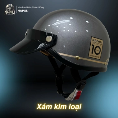 Mũ Bảo Hiểm Napoli Nhật Nửa Đầu CHÍNH HÃNG - N179 Retro Không Lót Da - FREESHIP - Giá 219.900₫