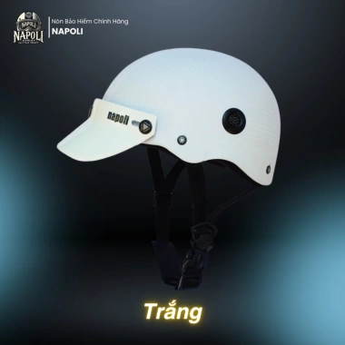 Mũ Bảo Hiểm Napoli Nửa Đầu Chính Hãng Carbon Chống Trầy Cao Cấp Freeship 159.900đ