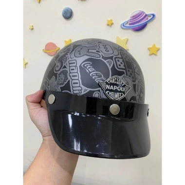 Mũ Bảo Hiểm Napoli Nửa Đầu CHÍNH HÃNG - Harley 1/2 N04 Pug Dán Tem, FREESHIP, Giá 330k 6 Mũ Bảo Hiểm Napoli Nửa Đầu CHÍNH HÃNG - Harley 1/2 N04 Pug Dán Tem, FREESHIP, Giá 330k 6