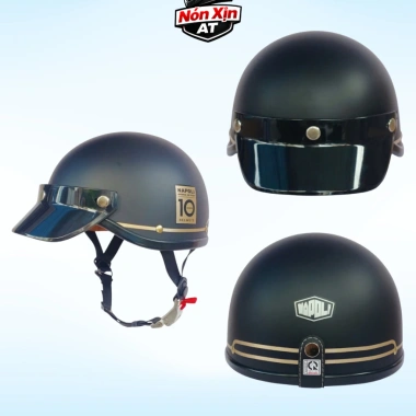 Mũ Bảo Hiểm Napoli Nửa Đầu Lưỡi Trai 10 Horse Phong Cách Đức Giá 189.900 VND
