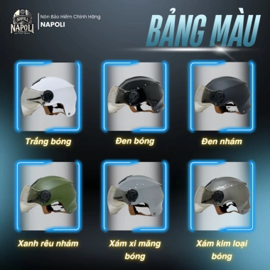 Mũ Bảo Hiểm Napoli Nửa Đầu N011 Kính Ngắn Chính Hãng Lót Da Freeship - 260.900₫ 3 Mũ Bảo Hiểm Napoli Nửa Đầu N011 Kính Ngắn Chính Hãng Lót Da Freeship - 260.900₫ 3