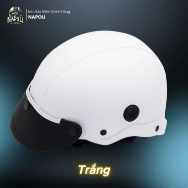 Mũ Bảo Hiểm Napoli Sơn Nửa Đầu Chính Hãng Đủ Màu Ver 2 - Nón Sơn Nhám Bảo Hiểm 1/2 NS Giá Ưu Đãi 179.900₫