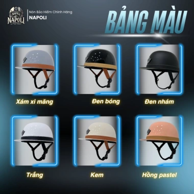 Mũ Bảo Hiểm Napoli Style Anh UK Nửa Đầu FREESHIP Chính Hãng Ver 2 Giá 219.900₫
