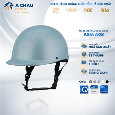 Mũ Bảo Hiểm Nửa Đầu Asia Helmetac A08 Chính Hãng 1/2 Cá Heo Thời Trang Nhật Bản Bảo Hành 1 Năm 209.000 VND