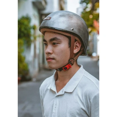 Mũ Bảo Hiểm Nửa Đầu BULLDOG Gang Lót Tháo Rời - Đua Ngựa Retro, 720k