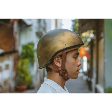 Mũ Bảo Hiểm Nửa Đầu BULLDOG Gang Lót Tháo Rời - Đua Ngựa Retro, 720k