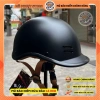 Mũ bảo hiểm nứa đầu cá heo 3 lớp đen nhám - Tem CR, giá ưu đãi 129k 2
