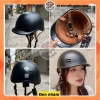 Mũ bảo hiểm nứa đầu cá heo 3 lớp đen nhám - Tem CR, giá ưu đãi 129k 4