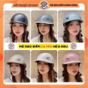 Mũ bảo hiểm nứa đầu cá heo 3 lớp đen nhám - Tem CR, giá ưu đãi 129k 8