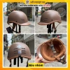 Mũ bảo hiểm nửa đầu cá heo 3 lớp màu nâu nhám - tem CR, giảm giá 129k, siêu nhẹ an toàn 4