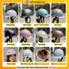 Mũ bảo hiểm nửa đầu cá heo 3 lớp màu nâu nhám - tem CR, giảm giá 129k, siêu nhẹ an toàn 7