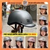 Mũ bảo hiểm nửa đầu cá heo Xám nhám Trí Liễu 3 lớp an toàn tem CR - Giá 129.000đ
