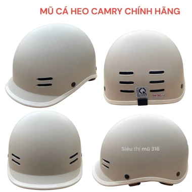Mũ bảo hiểm nửa đầu CAMRY cá heo lưỡi trai đúc liền size 54-59cm giá ưu đãi 144.900₫