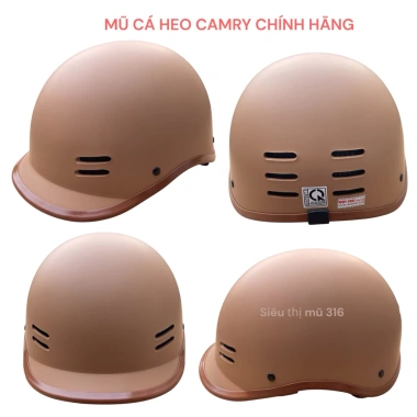 Mũ bảo hiểm nửa đầu CAMRY cá heo lưỡi trai đúc liền size 54-59cm giá ưu đãi 144.900₫