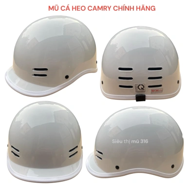 Mũ bảo hiểm nửa đầu CAMRY cá heo lưỡi trai đúc liền size 54-59cm giá ưu đãi 144.900₫