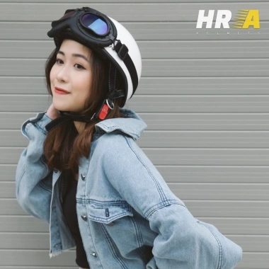 Mũ Bảo Hiểm Nửa Đầu Cao Cấp HRA Thiết Kế Sang Trọng Giá Ưu Đãi 280.000