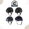 Mũ Bảo Hiểm Nửa Đầu Đen Trơn Gắn Kính Tự Chọn - Giá 59.000 VND, giảm so với 75.520