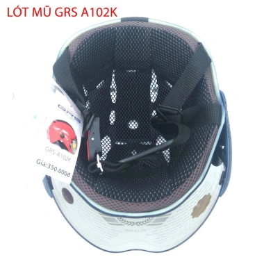 Mũ bảo hiểm nửa đầu GRS A102K đen đỏ có kính, nam nữ, bảo hành 12 tháng Thế Giới Mũ