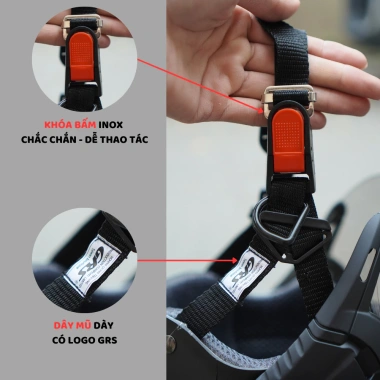 Mũ bảo hiểm nửa đầu GRS A102K đen đỏ có kính, nam nữ, bảo hành 12 tháng Thế Giới Mũ