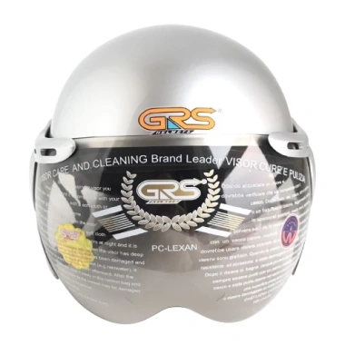 Mũ bảo hiểm nửa đầu GRS A33K bạc bóng, kính cao cấp, vòng đầu 56-58cm, bảo hành 12 tháng, giảm giá 267.000đ 3 Mũ bảo hiểm nửa đầu GRS A33K bạc bóng, kính cao cấp, vòng đầu 56-58cm, bảo hành 12 tháng, giảm giá 267.000đ 3