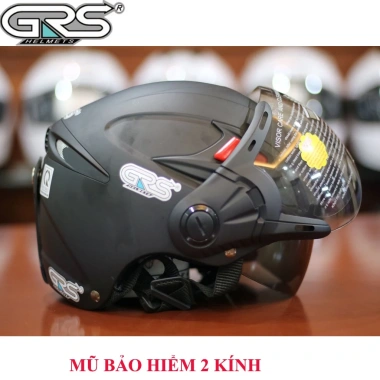 Mũ bảo hiểm nửa đầu GRS A966K 2 kính + 1 kính âm - Nhiều màu, giá ưu đãi 419.000₫