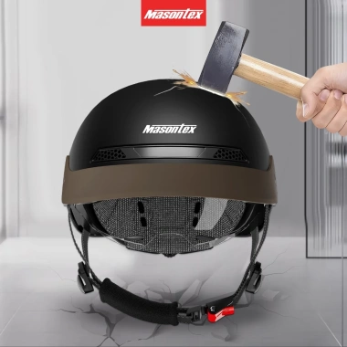 Mũ bảo hiểm nửa đầu Masontex 601 Tròng kính, kính gập chống bụi, ABS, 332.000₫ 5